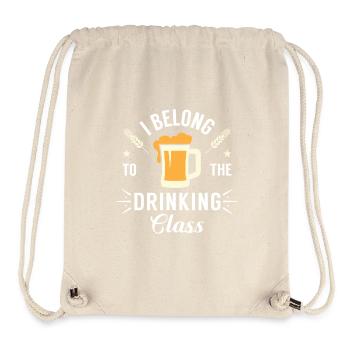 I belong to the drinking class - Sac à cordon recyclé Stanley/Stella - blanc naturel - Devant