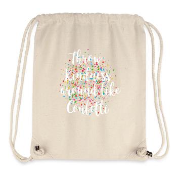 Throw kindness around like confetti - Sac à cordon recyclé Stanley/Stella - blanc naturel - Devant