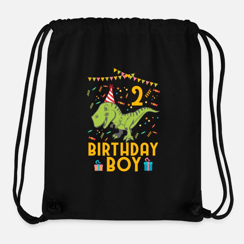 Birthday Boy - 2ème anniversaire - Sac à cordon recyclé Stanley/Stella - noir