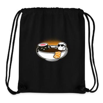 Badewanne Sushi Geschenk - Stanley/Stella recycelter Gym Bag - Schwarz - Vorne