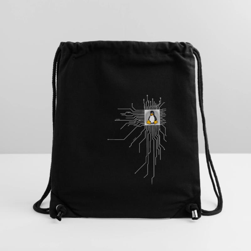 board Penguin Core Heart Computer pc Nerd program Stanley/Stella Recycled Gym Bag