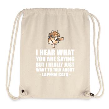 LaPerm Cat Cute Gift - Stanley/Stella Recycled Gym Bag - natural - Front