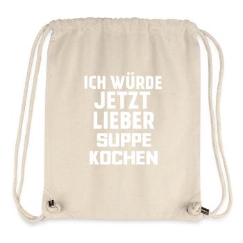 SUPPE KOCHEN - Stanley/Stella recycelter Gym Bag - Naturweiß - Vorne