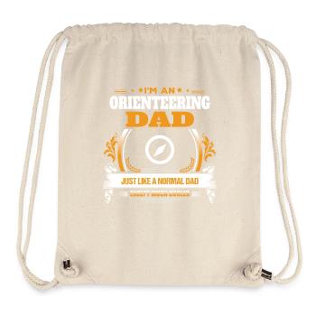 Orientierungslauf Dad Shirt Geschenkidee - Stanley/Stella recycelter Gym Bag - Naturweiß - Vorne