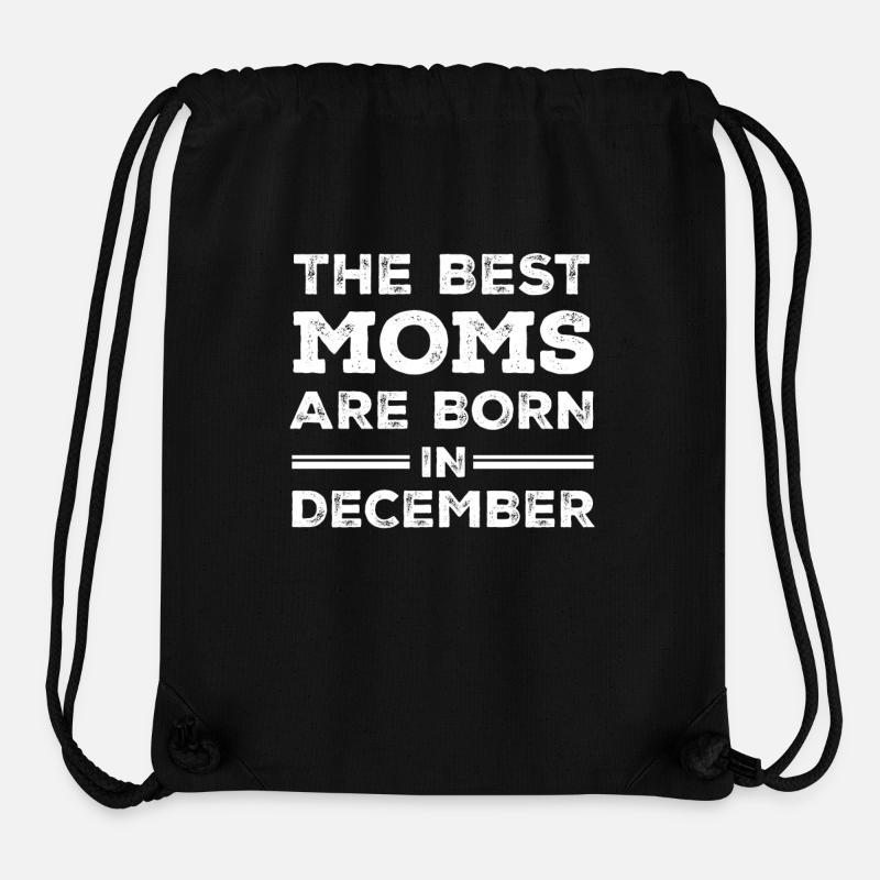 Beste Mama Mutter Mum Geschenk Geburtstag Dezember - Stanley/Stella recycelter Gym Bag - Schwarz