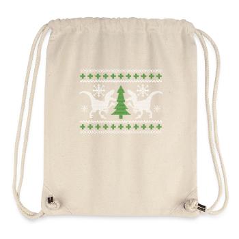 Ugly Dinosaur - Stanley/Stella recycelter Gym Bag - Naturweiß - Vorne