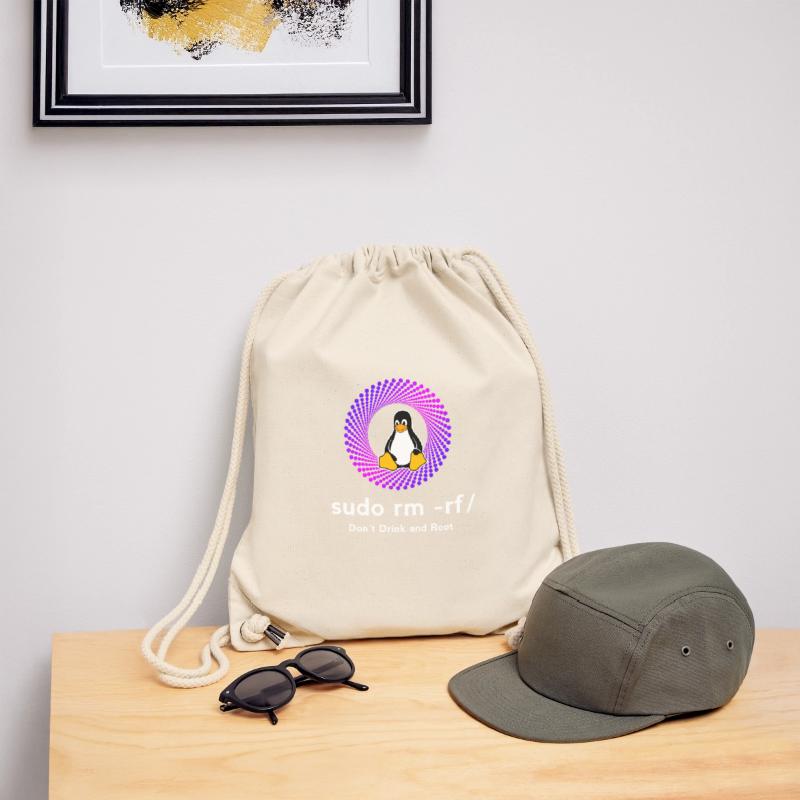 Ordinateur Sys admin Penguin Nerd pc sudo rm -rf cod Sac à cordon recyclé Stanley/Stella