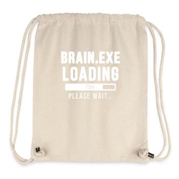 Brain.exe loading... please wait! - Stanley/Stella recycelter Gym Bag - Naturweiß - Vorne