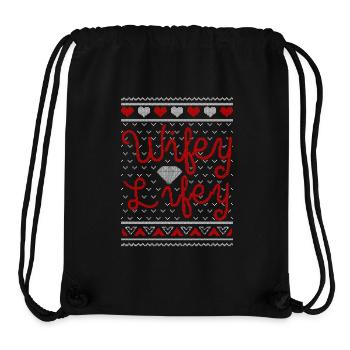 Wifey Lifey - Stanley/Stella Recycled Gym Bag - black - Front