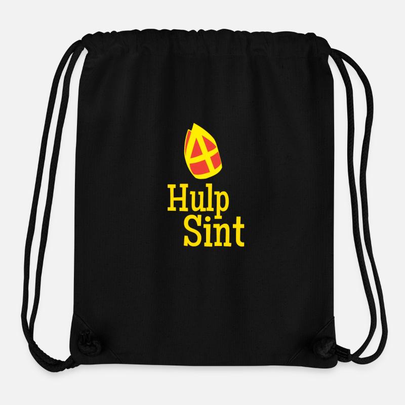 Hulp Sint Sinterklaas - Stanley/Stella recycled gym bag - sort