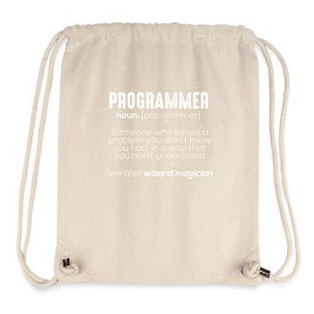 Funny Programmer Meaning - Stanley/Stella recycelter Gym Bag - Naturweiß - Vorne
