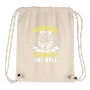 Wrestling other sports only requires one ball - Stanley/Stella Recycled Gym Bag - natural - Front