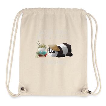 the ramen panda is not kung fu fighting funny gift - Stanley/Stella recycelter Gym Bag - Naturweiß - Vorne