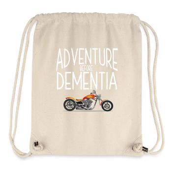 L’aventure des motocyclistes avant la démence - Sac à cordon recyclé Stanley/Stella - blanc naturel - Devant