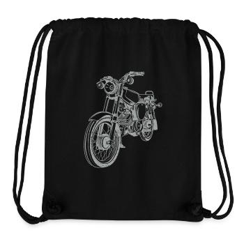 Simson S51 Silhouette Vintage ligne - Sac à cordon recyclé Stanley/Stella - noir - Devant