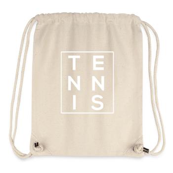 Tournoi de tennis Vintage Design - Sac à cordon recyclé Stanley/Stella - blanc naturel - Devant