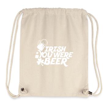 bière vous étiez irlandais - le jour de St Patrick - Blanc - Sac à cordon recyclé Stanley/Stella - blanc naturel - Devant