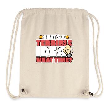 TERRIBLE IDEA - Stanley/Stella recycelter Gym Bag - Naturweiß - Vorne