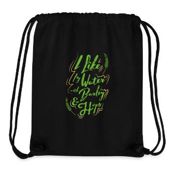 I Like My Water with Barley & Hops - Beer Love - Stanley/Stella Recycled Gym Bag - black - Front