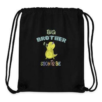 Schwangerschaftsankündigung Grosser Bruder DinoDab - Stanley/Stella recycelter Gym Bag - Schwarz - Vorne