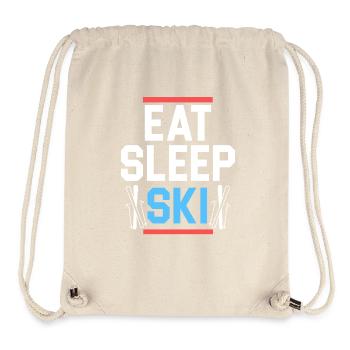 Mangez le T-shirt de ski de sommeil - Sac à cordon recyclé Stanley/Stella - blanc naturel - Devant