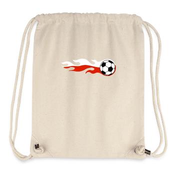 Polen Polska Fussball Flagge Feuer Fan Polnisch - Stanley/Stella recycelter Gym Bag - Naturweiß - Vorne