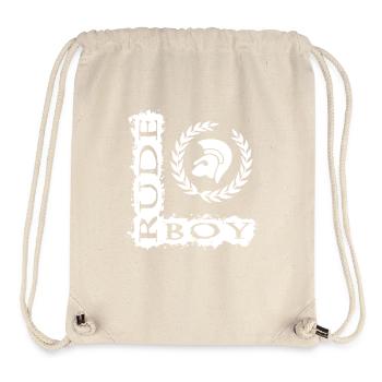 Rude Boy Skinhead Angleterre 1969 Oi Ska Punk Shirt - Sac à cordon recyclé Stanley/Stella - blanc naturel - Devant