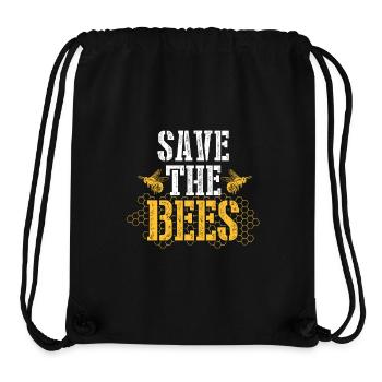 Rettet die Bienen - Imker Geschenk - Stanley/Stella recycelter Gym Bag - Schwarz - Vorne