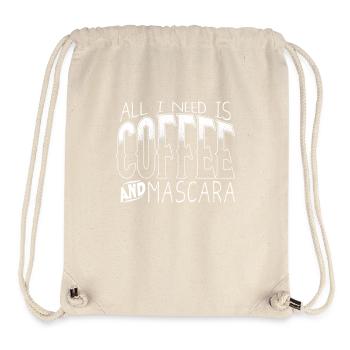 All I Need is Coffee Mascara - Stanley/Stella recycelter Gym Bag - Naturweiß - Vorne