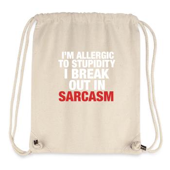 Sarcasm - Stanley/Stella Recycled Gym Bag - natural - Front