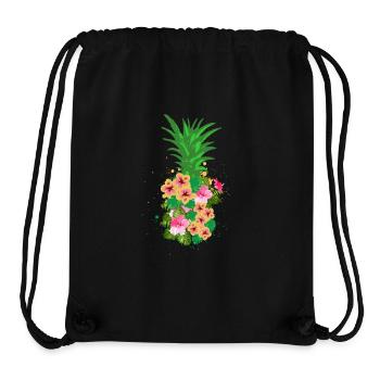 Ananas - Stanley/Stella recycelter Gym Bag - Schwarz - Vorne