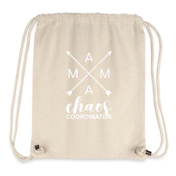 Funny Mother's Day Gift Mama Chaos Coordinator - Stanley/Stella Recycled Gym Bag - natural - Front
