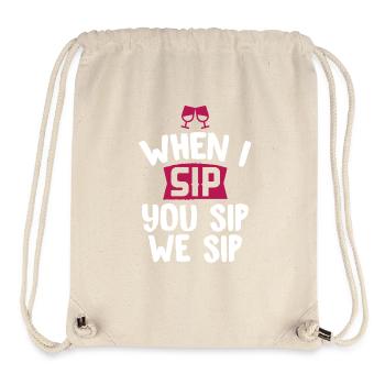 drinking - Stanley/Stella recycelter Gym Bag - Naturweiß - Vorne