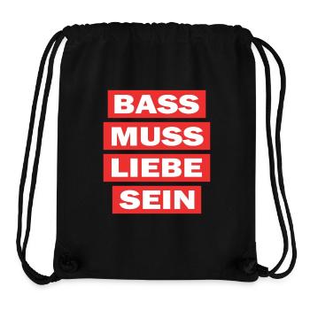 Bass must be love - techno electro music - Stanley/Stella Recycled Gym Bag - black - Front