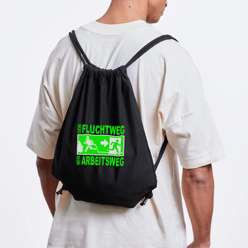 Escape Fire Department Fire Emergency Exit Fire Gift Stanley/Stella Recycled Gym Bag