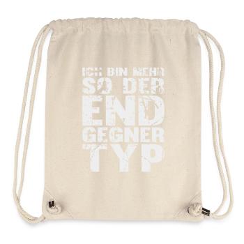 Ich bin mehr so der Endgegner Typ! - Geschenk - Stanley/Stella recycelter Gym Bag - Naturweiß - Vorne