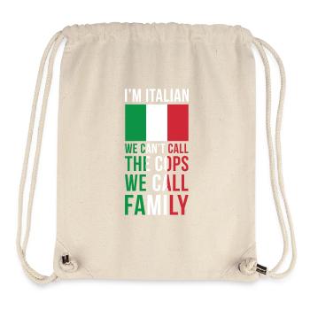 Italien Mafia Familien T-Shirt Geschenk Lustig - Stanley/Stella recycelter Gym Bag - Naturweiß - Vorne