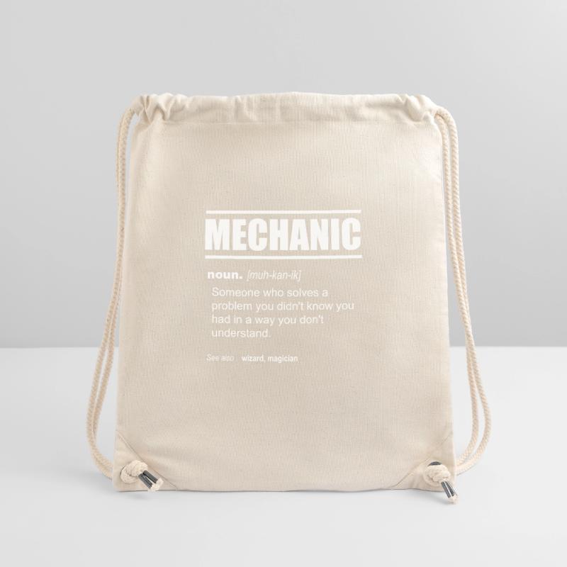 Mechanic Definition - Someone who solves a problem Sac à cordon recyclé Stanley/Stella