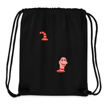 Ver dans le trou de ver - Sac à cordon recyclé Stanley/Stella - noir - Devant