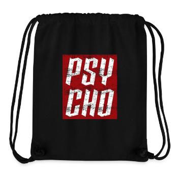 Psycho Entwurf - Stanley/Stella recycelter Gym Bag - Schwarz - Vorne