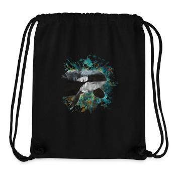 killer whale - Stanley/Stella Recycled Gym Bag - black - Front