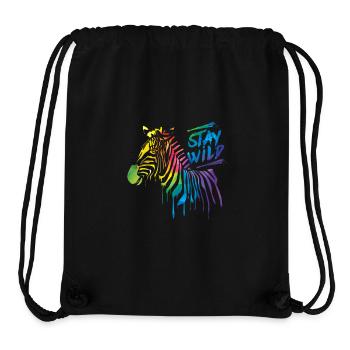 Zebra Boom! - Stanley/Stella Recycled Gym Bag - black - Front
