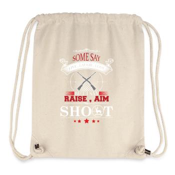 Raise Aim Shoot - Stanley/Stella recycelter Gym Bag - Naturweiß - Vorne