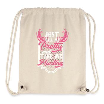 Pretty hunter - Stanley/Stella Recycled Gym Bag - natural - Front