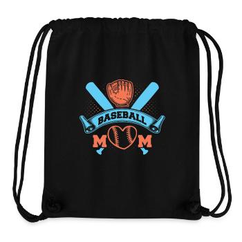 Baseball Mom - Stanley/Stella recycelter Gym Bag - Schwarz - Vorne