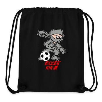 Soccer Ninja - Sac à cordon recyclé Stanley/Stella - noir - Devant