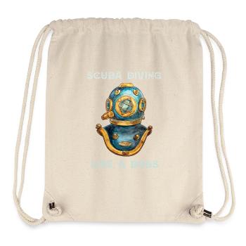Plongée sous-marine comme un patron - Sac à cordon recyclé Stanley/Stella - blanc naturel - Devant