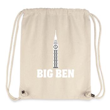 Big Ben Platz cooles Geschenk - Stanley/Stella recycelter Gym Bag - Naturweiß - Vorne