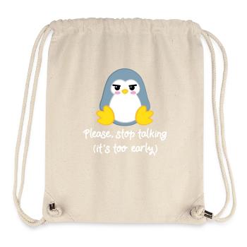 Penguin - penguins - penguin motif - morning muffle - Stanley/Stella Recycled Gym Bag - natural - Front