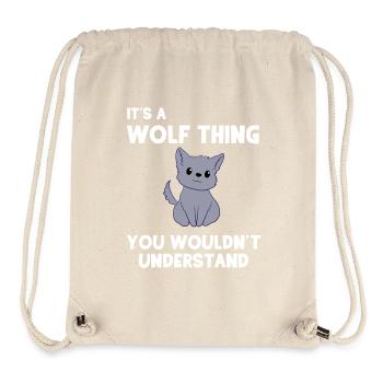 Wolf - Wölfe - Wolffan - Geschenk - Wolfmotiv - Stanley/Stella recycelter Gym Bag - Naturweiß - Vorne
